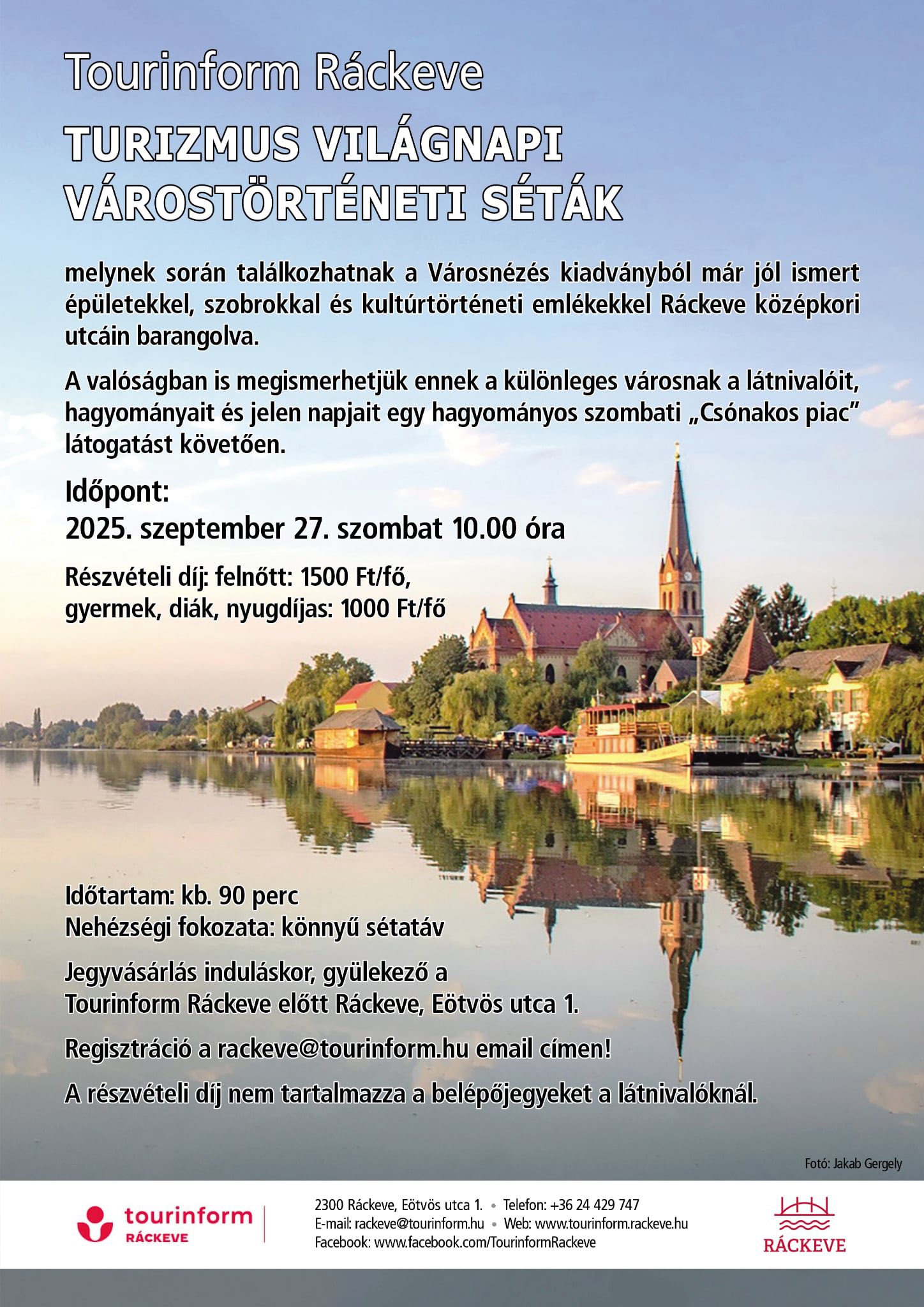 Turizmus világnapi várostörténeti séták 2025